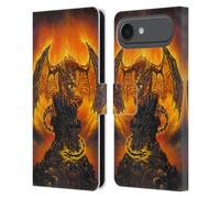 Head Case Designs Officially Licensed Ed Beard Jr Harbinger Of Fire Mythical Series Leather Wallet Case Compatible With Apple iPhone 17 Air