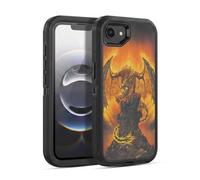 Head Case Designs Officially Licensed Ed Beard Jr Harbinger Of Fire Mythical Series Ultra-Armoured Shockproof Case [Military Grade Protection] Compatible With Apple iPhone 16e / iPhone 17e