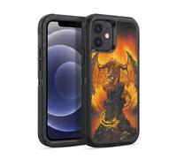 Head Case Designs Officially Licensed Ed Beard Jr Harbinger Of Fire Mythical Series Ultra-Armoured Shockproof Case [Military Grade Protection] Compatible With Apple iPhone 12 / iPhone 12 Pro