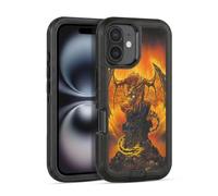 Head Case Designs Officially Licensed Ed Beard Jr Harbinger Of Fire Mythical Series Ultra-Armoured Shockproof Case [Military Grade Protection] Compatible With Apple iPhone 16