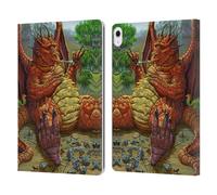 Head Case Designs Officially Licensed Ed Beard Jr Lunch With A Toothpick Dragons Leather Wallet Case Compatible With Apple iPad Air 13 2024/2025