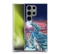 Head Case Designs Officially Licensed Ed Beard Jr Moon Song Wolf Moon Dragons Gel Case [Military Grade Protection] Compatible With Samsung Galaxy S24 Ultra 5G