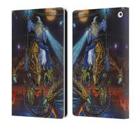 Head Case Designs Officially Licensed Ed Beard Jr Twilight Tempest Dragon Friendship Leather Wallet Case Compatible With Fire HD 8/Fire HD 8 Plus 2020