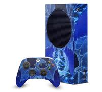 Head Case Designs Officially Licensed Ed Beard Jr Winter Spirit Dragons Game Console Wrap and Game Controller Skin Bundle Compatible With Xbox Series S