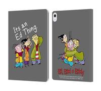 Head Case Designs Officially Licensed Ed, Edd, n Eddy It's An Ed Thing Graphics Leather Wallet Case Compatible With Apple iPad Air 13 2024/2025