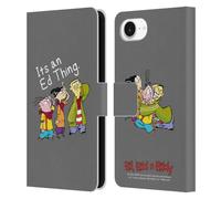 Head Case Designs Officially Licensed Ed, Edd, n Eddy It's An Ed Thing Graphics Leather Wallet Case Compatible With Apple iPhone 16e