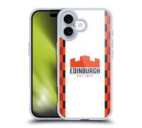 Head Case Designs Officially Licensed Edinburgh Rugby Away 2025/26 Crest Kit Gel Case [Military Grade Protection] Compatible With Apple iPhone 16