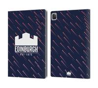 Head Case Designs Officially Licensed Edinburgh Rugby Training 2024/25 Crest Kit Leather Wallet Case Compatible With Apple iPad Pro 12.9 2020/2021/2022