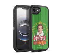 Head Case Designs Officially Licensed Elf Movie Smiling Is My favorite Graphics 2 Ultra-Armoured Shockproof Case [Military Grade Protection] Compatible With Apple iPhone 16e / iPhone 17e