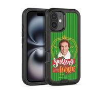 Head Case Designs Officially Licensed Elf Movie Smiling Is My favorite Graphics 2 Ultra-Armoured Shockproof Case [Military Grade Protection] Compatible With Apple iPhone 16