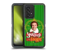 Head Case Designs Officially Licensed Elf Movie Smiling Is My favorite Graphics 2 Ultra-Armoured Shockproof Case [Military Grade Protection] Compatible With Samsung Galaxy A53 5G (2022)
