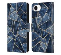 Head Case Designs Officially Licensed Elisabeth Fredriksson Blue Stone Collection Leather Wallet Case Compatible With Apple iPhone 16e