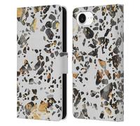 Head Case Designs Officially Licensed Elisabeth Fredriksson Gold Speckled Terrazzo Sparkles Leather Wallet Case Compatible With Apple iPhone 16e