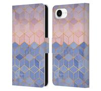Head Case Designs Officially Licensed Elisabeth Fredriksson Rose Quartz And Serenity Cubes Collection Leather Wallet Case Compatible With Apple iPhone 16e