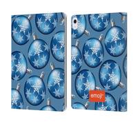 Head Case Designs Officially Licensed emoji® Baubles Winter Patterns Leather Wallet Case Compatible With Apple iPad Air 13 2024/2025