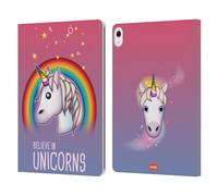Head Case Designs Officially Licensed emoji® Believe In Unicorns Sparkles And Pastels Leather Wallet Case Compatible With Apple iPad Air 13 2024/2025