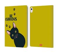 Head Case Designs Officially Licensed emoji® Curious Cats Leather Wallet Case Compatible With Apple iPad Air 13 2024/2025