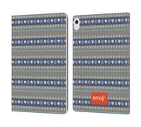 Head Case Designs Officially Licensed emoji® Linear Winter Patterns Leather Wallet Case Compatible With Apple iPad Air 13 2024/2025