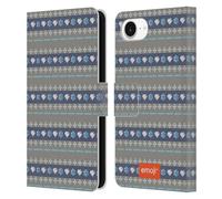 Head Case Designs Officially Licensed emoji® Linear Winter Patterns Leather Wallet Case Compatible With Apple iPhone 16e