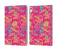 Head Case Designs Officially Licensed emoji® Savage Graffiti Leather Wallet Case Compatible With Apple iPad Air 13 2024/2025