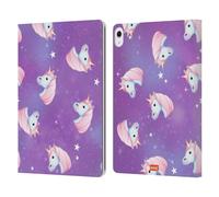 Head Case Designs Officially Licensed emoji® Unicorn Glitter Sparkles And Pastels Leather Wallet Case Compatible With Apple iPad Air 13 2024/2025