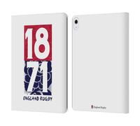 Head Case Designs Officially Licensed England Rugby Union 1871 2016/17 The Rose Leather Wallet Case Compatible With Apple iPad Air 13 2024/2025