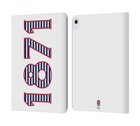 Head Case Designs Officially Licensed England Rugby Union 1871 Landscape 2016/17 The Rose Leather Wallet Case Compatible With Apple iPad Air 13 2024/2025