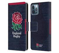 Head Case Designs Officially Licensed England Rugby Union Away 2020/21 Crest Kit Leather Book Wallet Case Cover Compatible With Apple iPhone 12 / iPhone 12 Pro
