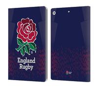 Head Case Designs Officially Licensed England Rugby Union Away 2023/24 Crest Kit Leather Wallet Case Compatible With Apple iPad 10.2 2019/2020/2021