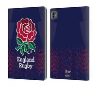 Head Case Designs Officially Licensed England Rugby Union Away 2023/24 Crest Kit Leather Wallet Case Compatible With Apple iPad Pro 11 M4/M5 2024/2025