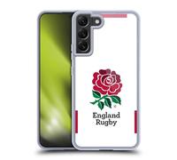 Head Case Designs Officially Licensed England Rugby Union Home 2020/21 Crest Kit Gel Case [Military Grade Protection] Compatible with Samsung Galaxy S22+ 5G and Compatible with MagSafe
