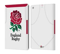 Head Case Designs Officially Licensed England Rugby Union Home 2020/21 Crest Kit Leather Wallet Case Compatible With Apple iPad 10.2 2019/2020/2021