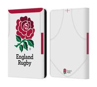 Head Case Designs Officially Licensed England Rugby Union Home 2020/21 Crest Kit Leather Wallet Case Compatible With Amazon Kindle 11th Gen 6in 2022