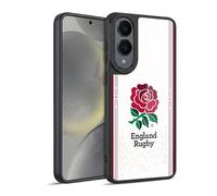 Head Case Designs Officially Licensed England Rugby Union Home 2023/24 Crest Kit Gel Armour Case [Military Grade Protection] Compatible With Samsung Galaxy S25 Edge