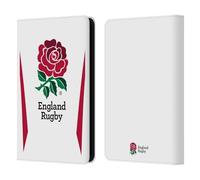 Head Case Designs Officially Licensed England Rugby Union Home 2025/26 Crest Kit Leather Wallet Case Compatible With Kindle Paperwhite 5 (2021)