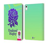 Head Case Designs Officially Licensed England Rugby Union Logo in Neon Green This Rose Means Everything Leather Wallet Case Compatible With Apple iPad 10.9 2022/2025