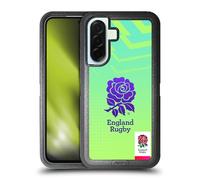 Head Case Designs Officially Licensed England Rugby Union Logo in Neon Green This Rose Means Everything Ultra-Armoured Shockproof Case [Military Grade Protection] Compatible With Samsung Galaxy A36 5G