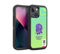 Head Case Designs Officially Licensed England Rugby Union Logo in Neon Green This Rose Means Everything Ultra-Armoured Shockproof Case [Military Grade Protection] Compatible With Apple iPhone 13