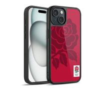 Head Case Designs Officially Licensed England Rugby Union Mono Rose 2016/17 The Rose Gel Armour Case [Military Grade Protection] Compatible With Apple iPhone 15
