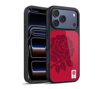 Head Case Designs Officially Licensed England Rugby Union Mono Rose 2016/17 The Rose Gel Armour Case [Military Grade Protection] Compatible With Apple iPhone 17 Pro