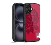 Head Case Designs Officially Licensed England Rugby Union Mono Rose 2016/17 The Rose Gel Armour Case [Military Grade Protection] Compatible With Apple iPhone 16