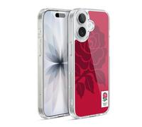 Head Case Designs Officially Licensed England Rugby Union Mono Rose 2016/17 The Rose Gel Case [Military Grade Protection] Compatible with Apple iPhone 17 and Compatible with MagSafe