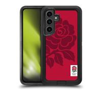 Head Case Designs Officially Licensed England Rugby Union Mono Rose 2016/17 The Rose Ultra-Armoured Shockproof Case [Military Grade Protection] Compatible With Samsung Galaxy S24+ 5G