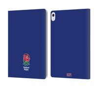 Head Case Designs Officially Licensed England Rugby Union Plain Navy 2016/17 The Rose Leather Wallet Case Compatible With Apple iPad Air 13 2024/2025