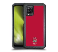 Head Case Designs Officially Licensed England Rugby Union Plain Red 2016/17 The Rose Ultra-Armoured Shockproof Case [Military Grade Protection] Compatible With Samsung Galaxy A12 (2020)