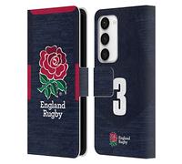 Head Case Designs Officially Licensed England Rugby Union Position 3 2020/21 Players Away Kit Leather Wallet Case Compatible With Samsung Galaxy S23 5G