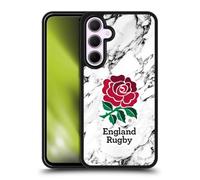 Head Case Designs Officially Licensed England Rugby Union White Marble Gel Armour Case [Military Grade Protection] Compatible With Samsung Galaxy A35 5G