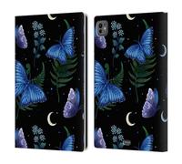 Head Case Designs Officially Licensed Episodic Drawing Blue Morpho Butterfly Pattern Leather Wallet Case Compatible With Apple iPad Pro 11 M4 2024