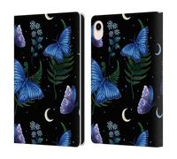 Head Case Designs Officially Licensed Episodic Drawing Blue Morpho Butterfly Pattern Leather Wallet Case Compatible With Apple iPad mini (2021/2024)