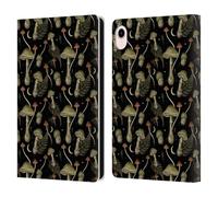 Head Case Designs Officially Licensed Episodic Drawing Death Cap Pattern Leather Wallet Case Compatible With Apple iPad mini (2021/2024)